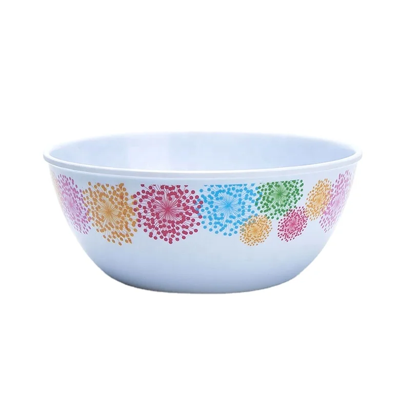 China suppliers OEM wholesale housewares environmentally friendly round plastic mixing serving salad fruit large bowl