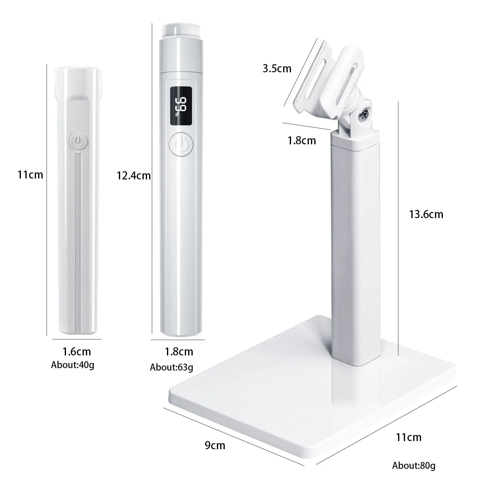 Portable Rechargeable New Portable Mini USB Uv Lamp 3W Nail Polish Dryer Uv Led Nail Lamp with holder