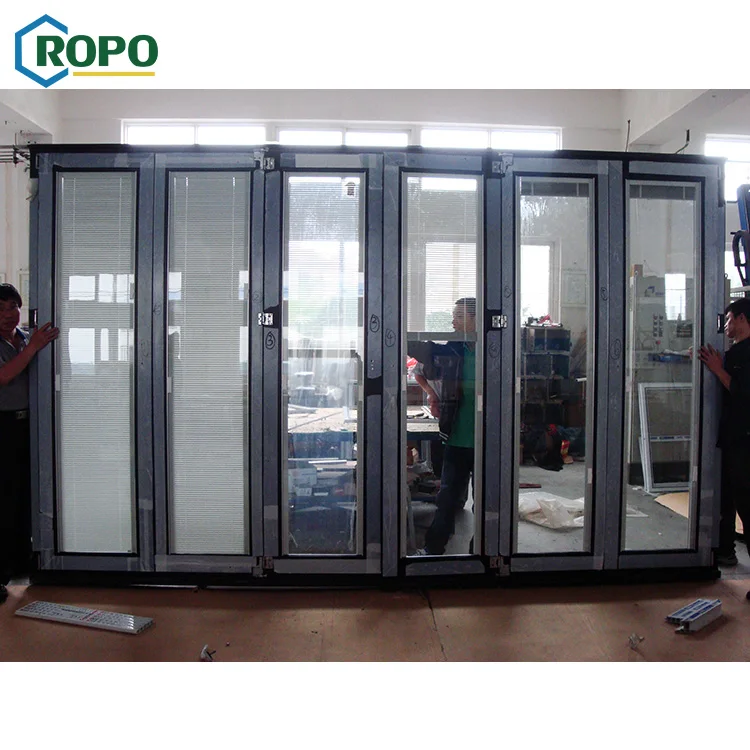 AWA And WERS Certified Hurricane proof Exterior Outdoor Plastic Folding Door