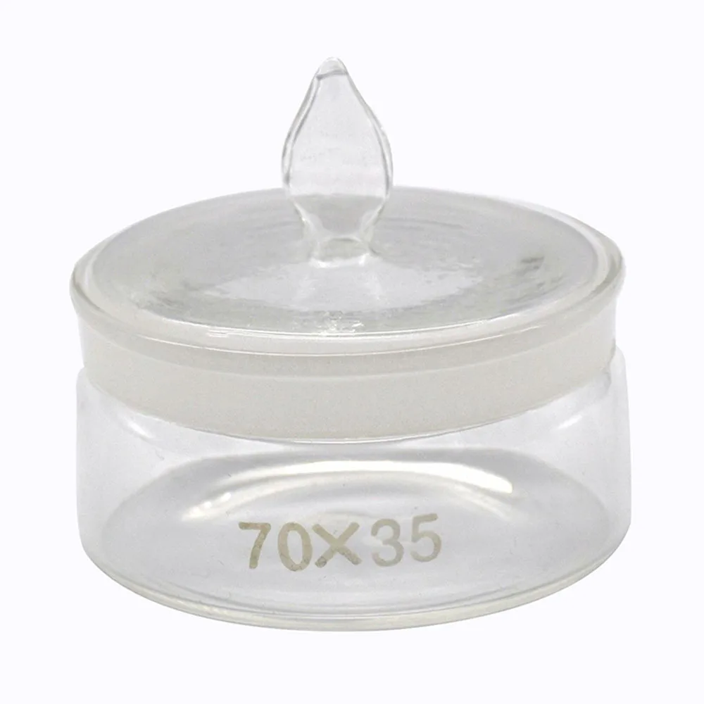 professional Clear Glass watch oil cup with lids for cleaning watch parts