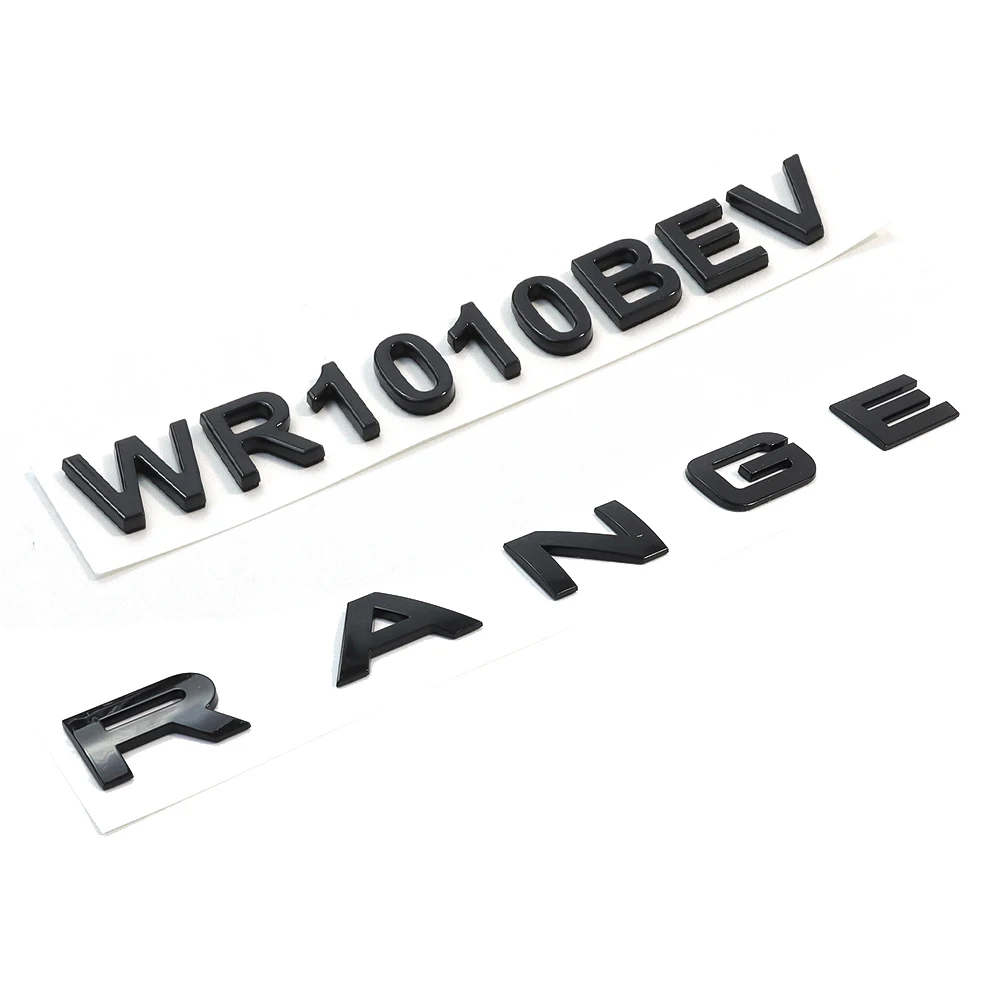 Chrome Alphanumeric Car Emblem Plating Process Waterproof Body Dashboard Logo Decoration Car 3d Decals