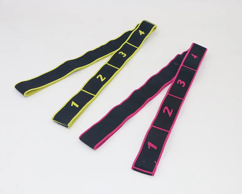Multi-segment yoga Latin dance stretch band correct posture 8 grid yoga band