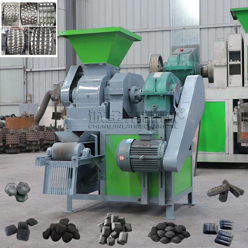 Briquette Molding Clay Sponge Iron Metallurgical Charcoal Briquette Making Mineral Powder Ball Press Machine