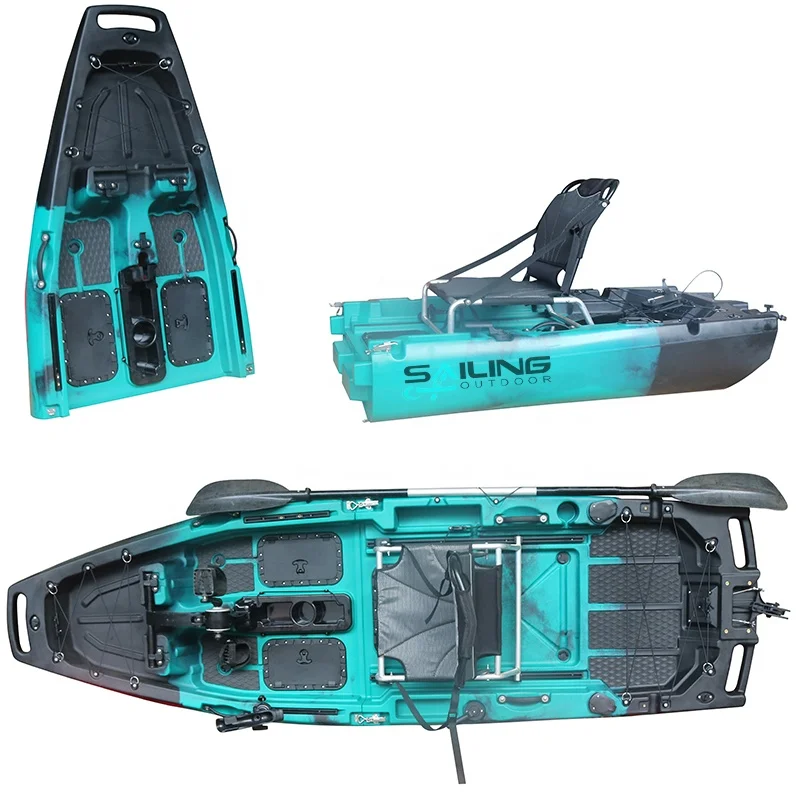 10ft Propeller Modular kayak fishing with pedal rotomolded kayak sale for outdoor activities