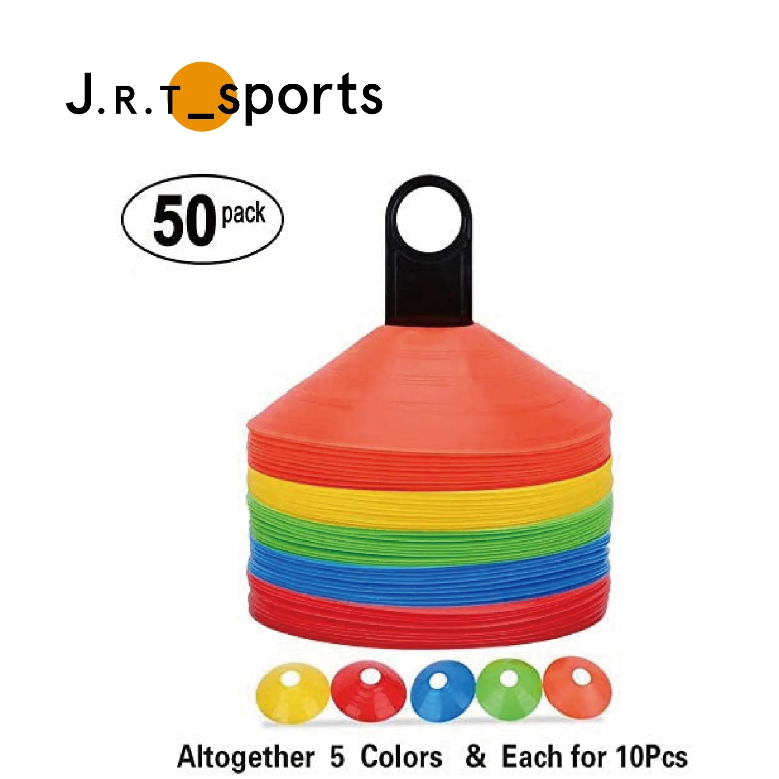 Sport Agility Safety Soccer Disc Football Training Cones Set Perfect Agility Cones For Field Space Mark With Plastic Holder