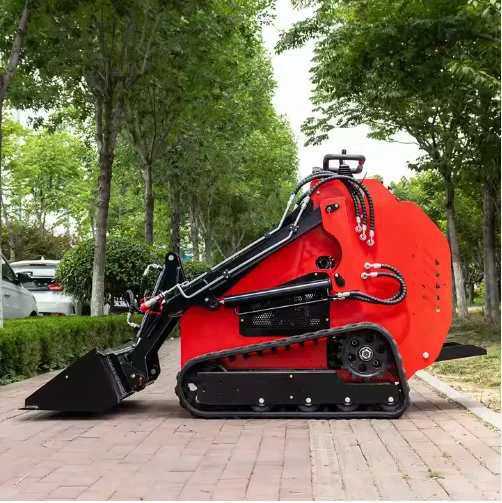CE EPA Compliant Mini Skid Steer Loader Diesel Powered Crawler Kawasaki Hydraulic Cylinder Hydac Gearbox Pump 1 Ton Attachments