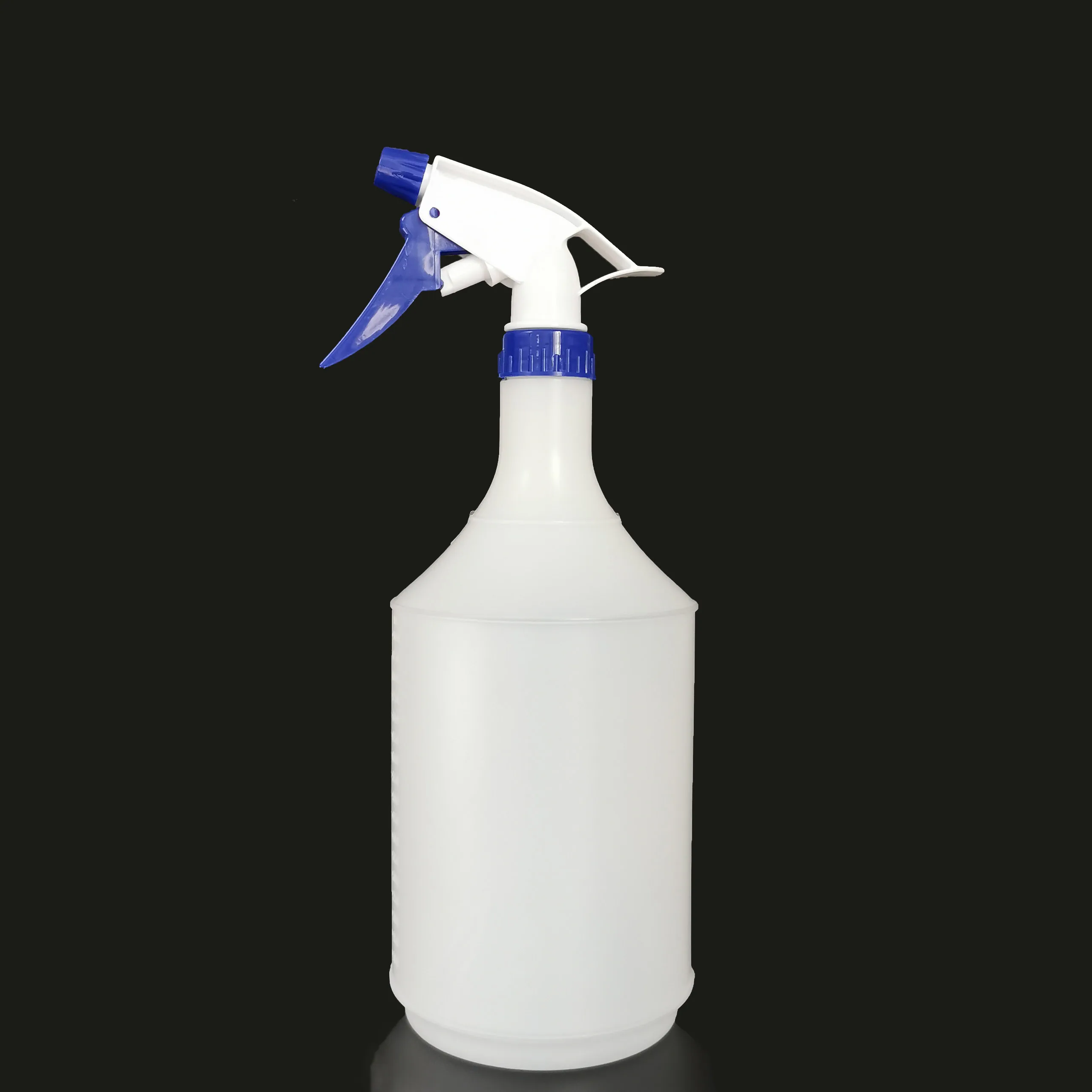 1 Liter 1l 1000ml 32oz Round Hdpe Chemical Cleaner Trigger Spray Plastic Bottle