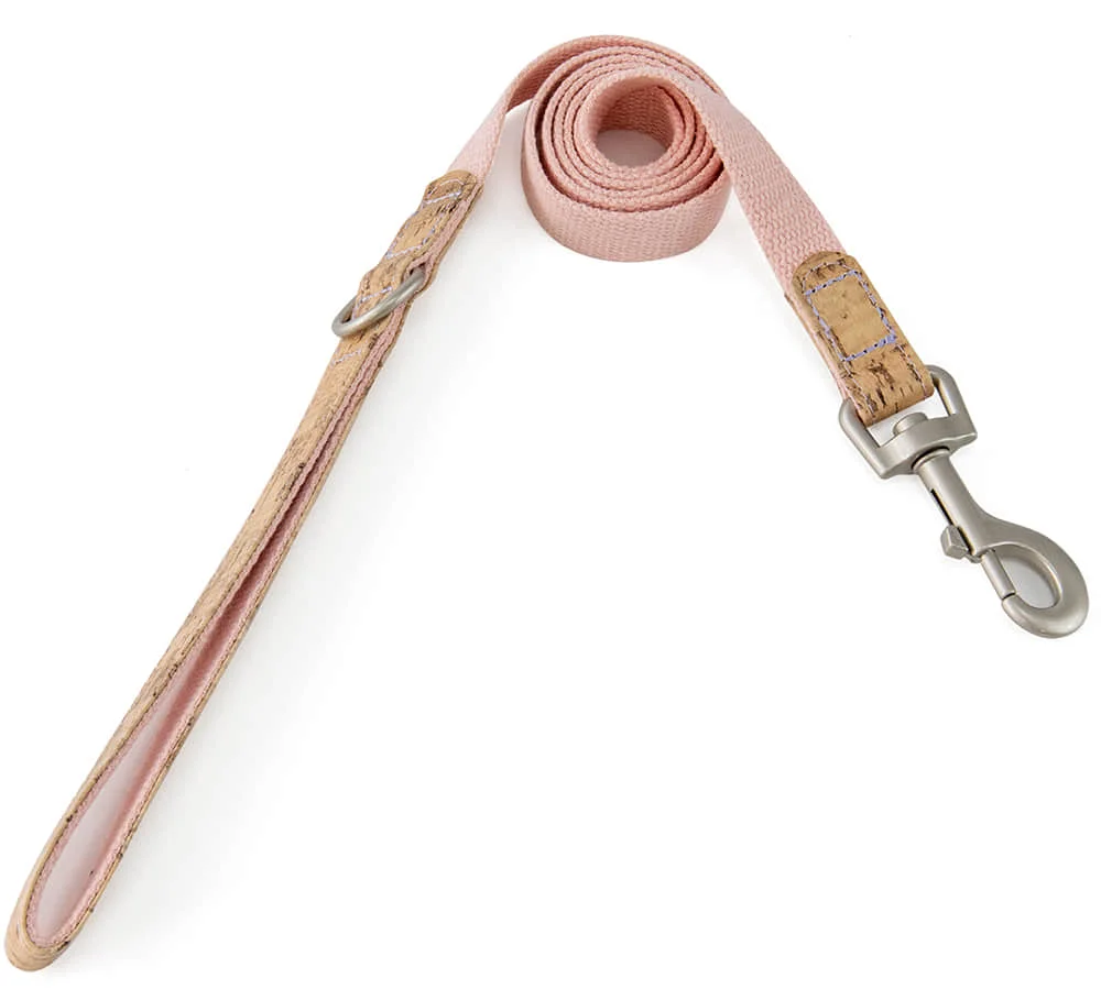 Luxury Design Custom Dog Leash Vegan Leather Cotton Join Soft Handle Adjustable Strong Pet Lead Dog Leash For Big Dog
