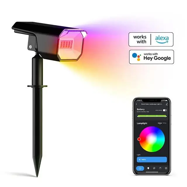 Smart Tuya RGB Outdoor Floodlight Power supply 12V 24V dc flood lamp 12watt led flood light 12w