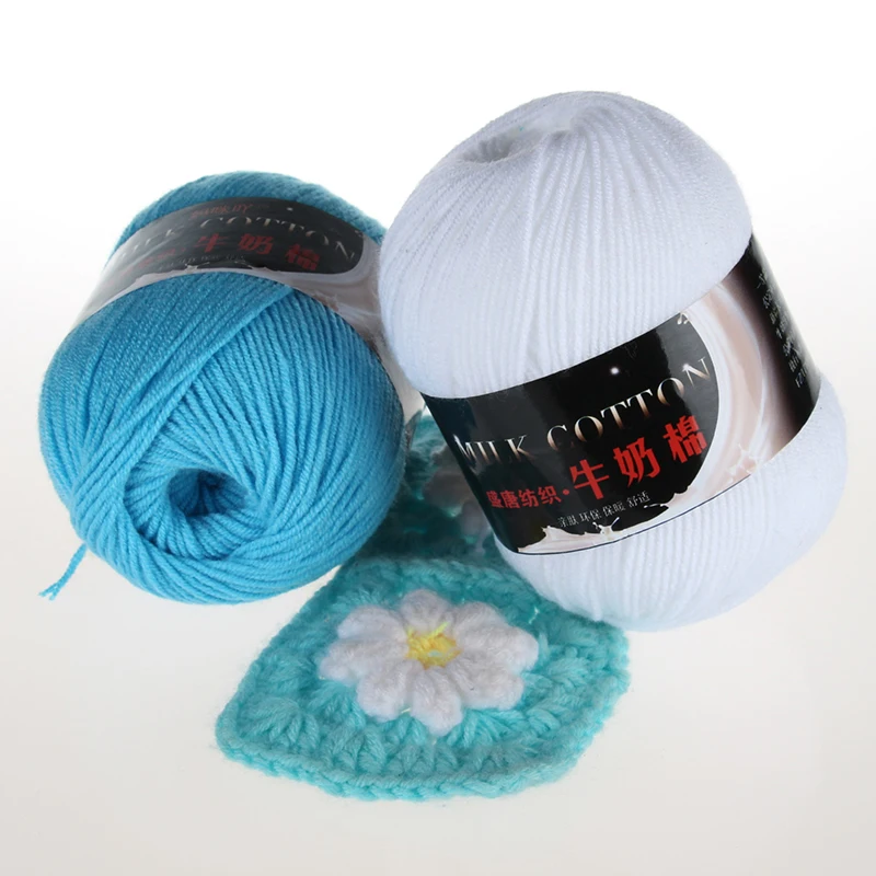 Текстильная пряжа ZENGLONG 21S 3ply 50 г 80% длинный степлер хлопок 20% акриловая смешанная для ручного вязания