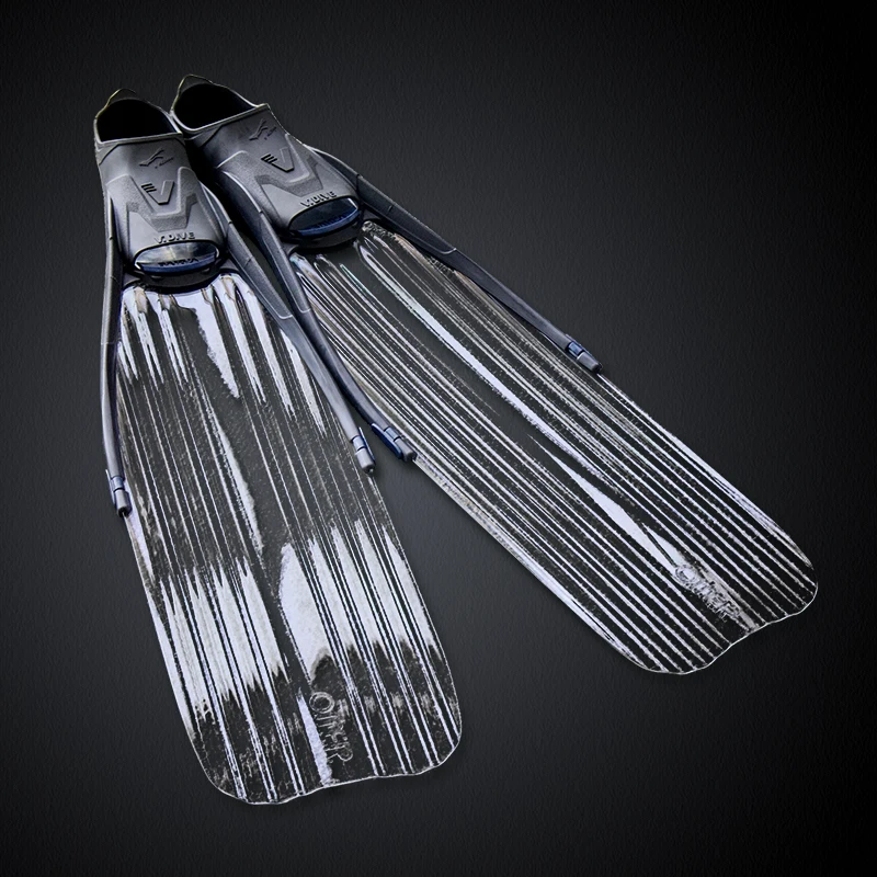 CE certification Professional free diving thermoplastic long fins deep diving fishing  rubber swim  diving fins