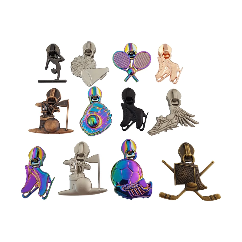 Double-sided Design Rabbit Puller #5 Nylon Zipper Colorful Zipper Pulls For Handbags Non-lock Zipper Head