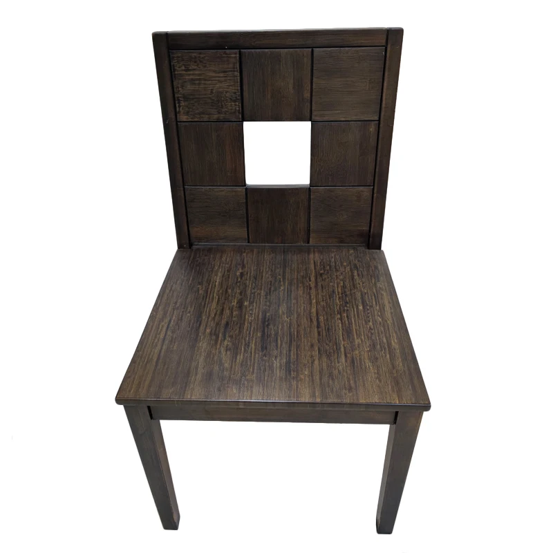 Dark armchair Wholesale design room furniture wooden modern luxury dining chair pure natural wood