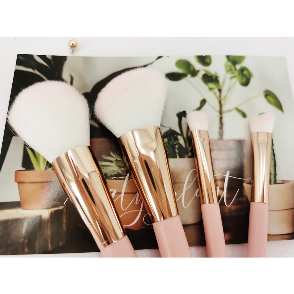 4 шт./кор. МАГНИТ ручка металлический корпус упаковка, подарок для девушек и женщин, Путешествия красоты лица инструмент профессиональные косметические кисти для макияжа Набор