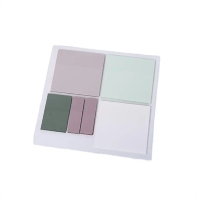 Colorful Transparent PET Sticky Note Sets Waterproof Self-Adhesive Magnetic Memo Pad for School Office or as Gift