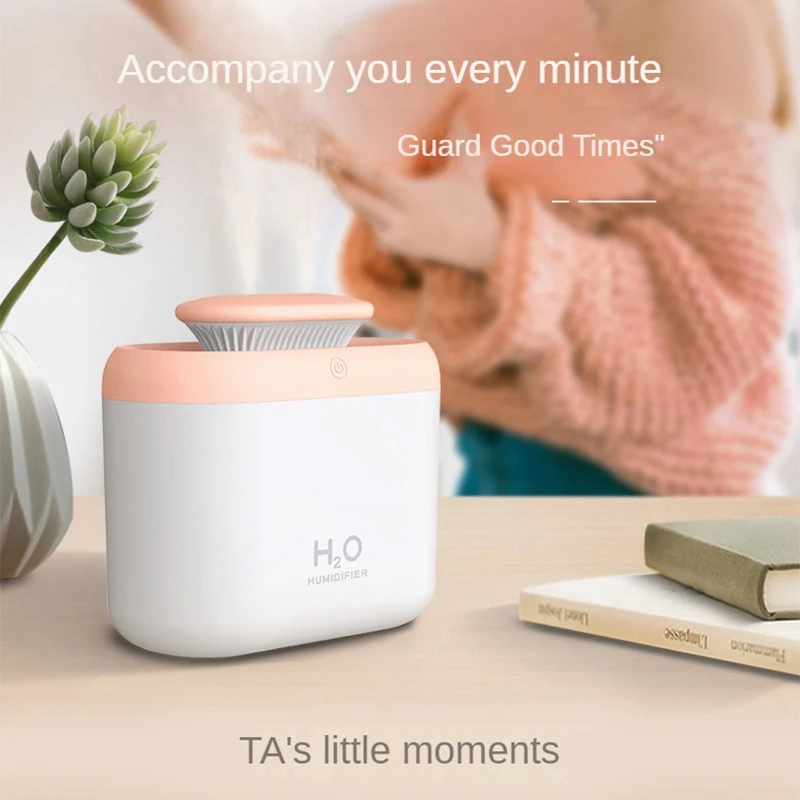 2022 Portable LED Light Mini 3300ml H2o Spray Mist Humidifier Double Wet Aroma Essential Oil Diffuser Car Usb air