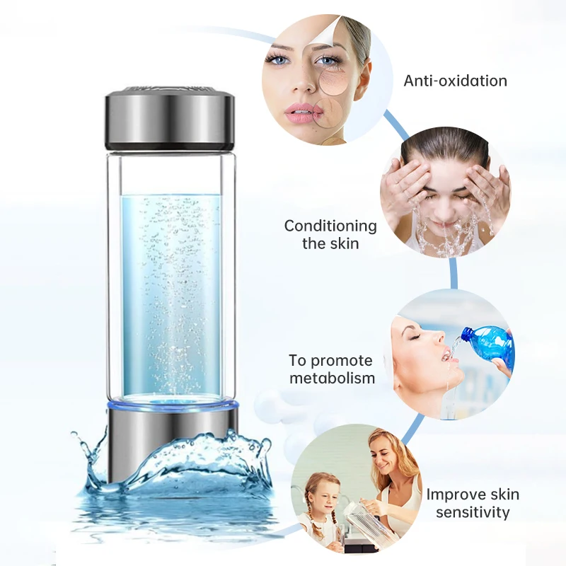 Healthcare Active Hydrogen Water Generator Bottle Portable Hydrogen-rich Water Bottle