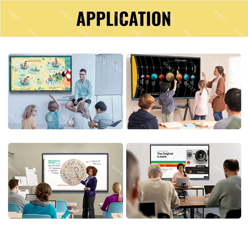Фабрика OEM ODM Smart Boards Max HUB IR Touch Whiteboard электронные цифровые интерактивные дисплеи для школьного класса