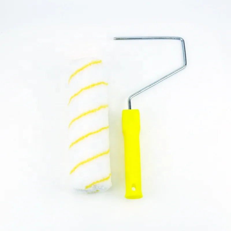 High Grade Quality Paint Roller Brush With Yellow  Head  With Low  Price Manufacturer