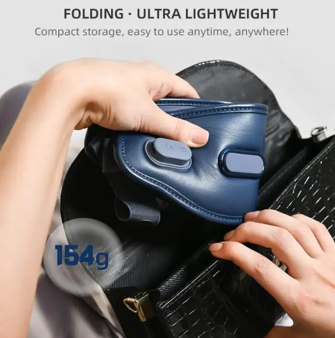 New Visual eye mask massager Improve Sleep 3d Smart Electric Air bag Vibration Cold Eye Massager With Heat Compression