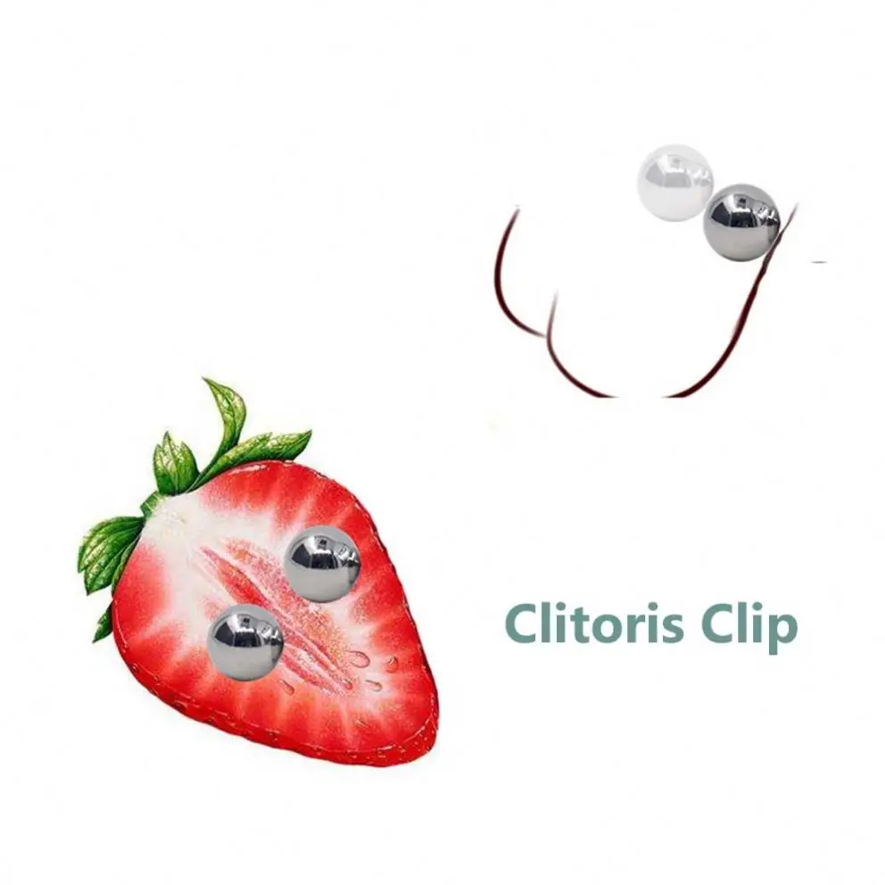 Wholesale Stimulate Clitoral Nipple Metal Breast Clamp Sex Toys Magnetic Ball Nipple Clips For Women