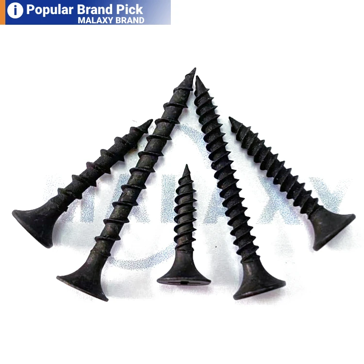 MALAXY Phosphating Drywall Screws C1022 Black Phosphating Drywall Screws Drywall Nails Keel Screws
