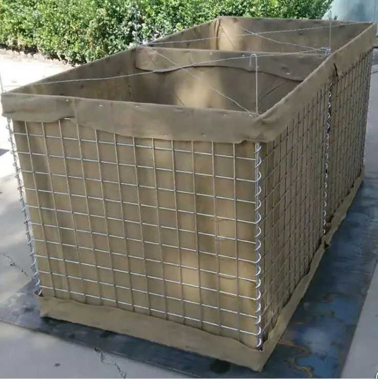 Defensive bastion hesco barriers for military sand wall welded gabion cage galvanized gabion box basket for stone cage