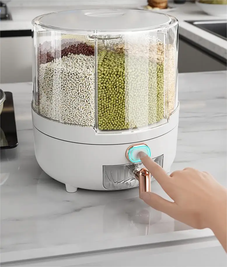 Household installation of high-end sealed insect-proof and moisture-proof rice bucket cereal storage box