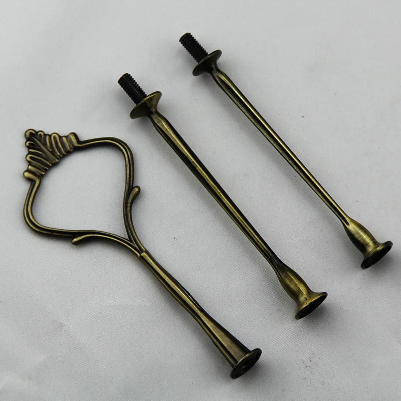 mixed styles and colors Cake Plate Center Stand Handle 3-tier Cake Stand Fittings Rods Handles