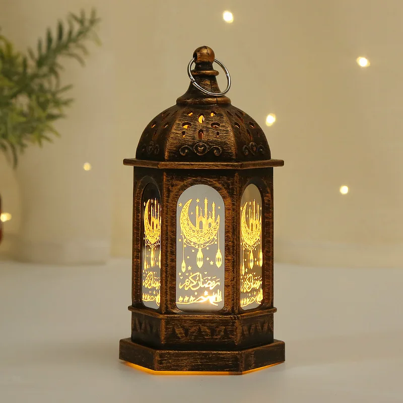 Ramadan Lanterns Retro Lantern Eid Decorations Led Light Home Decorations