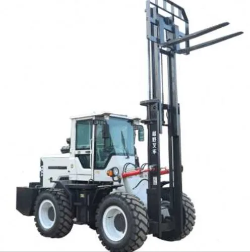 gasoline type forklift diesel type  4X4 3ton 3.5ton 4ton 4.5ton  three masts rough terrain forklift price