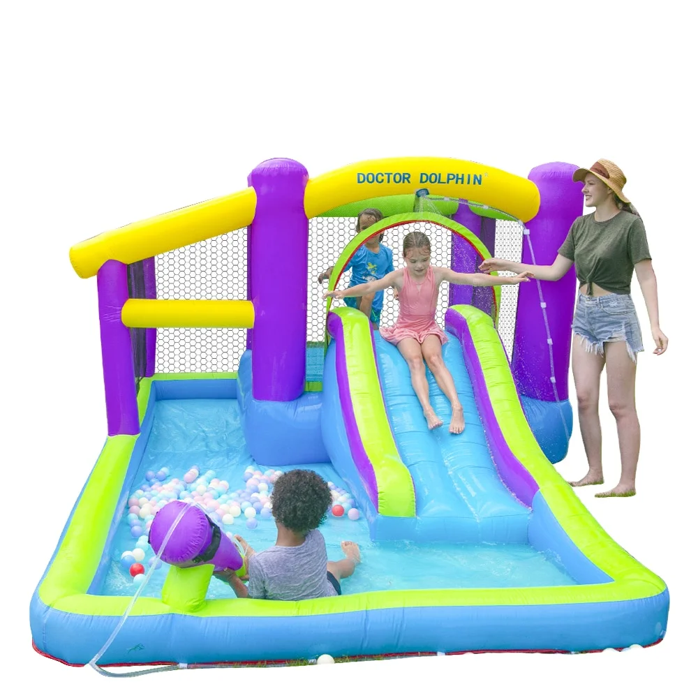 Bouncing Bouncy Castle Water Slide Inflatable With Jumping Bouncy For Sale