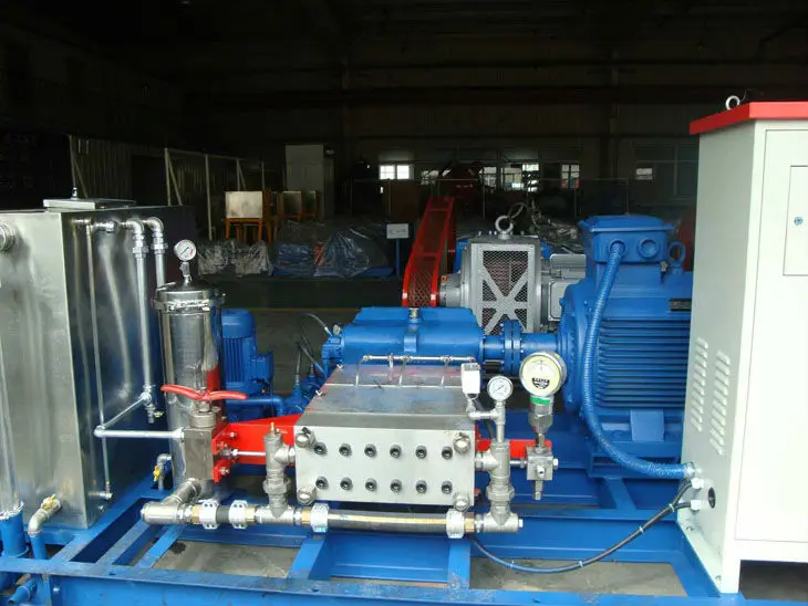 1000bar Thorough High Pressure Cleaner Hydro-blasting Equipment 250TJ3- 100LPM