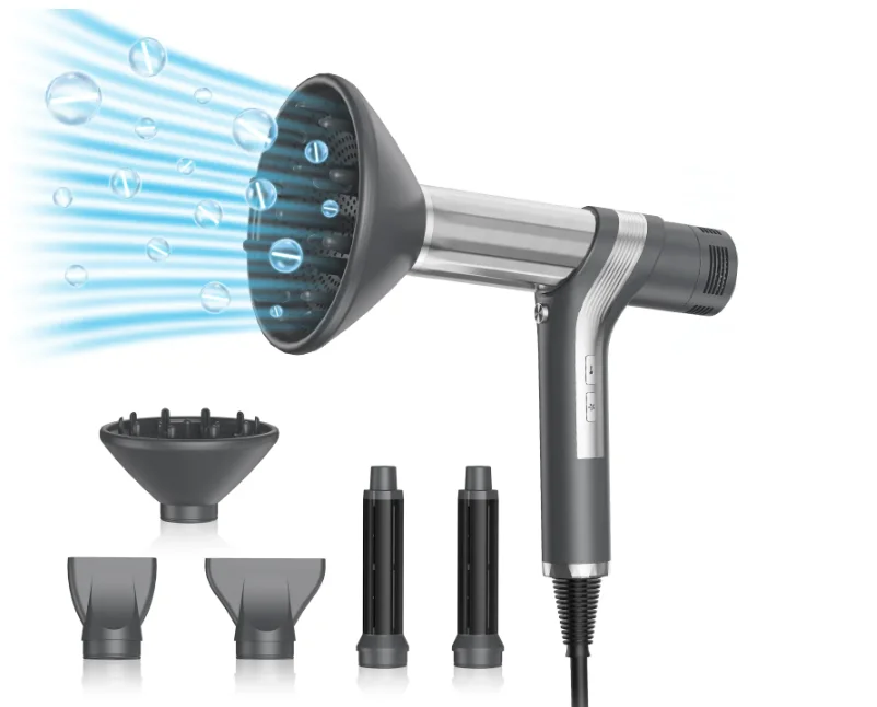 Thermo-Control High Speed Ionic Hair Dryer 110,000 RPM Fast Drying Professional Electric Blow dryers with diffuser