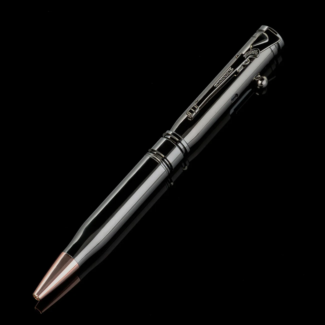MP-109 Custom logo Gun bolt pen spot wholesale creative metal  pen press machine gun pen printable logo multi-funct
