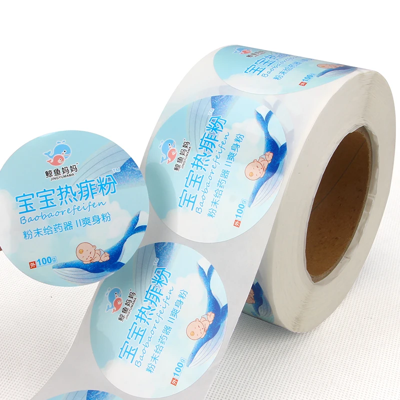 Manufacture custom popular thermal perfume label pvc label sticker for daily necessities