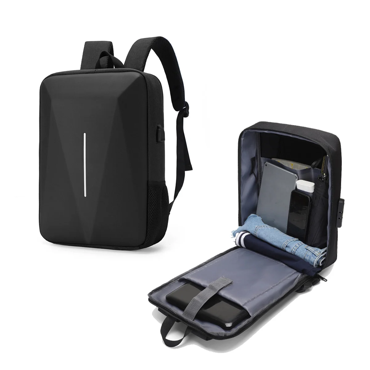 Custom Backpacks With Wheels Colorful Leather Backpack Outdoor Travel Hiking School Bags For Men