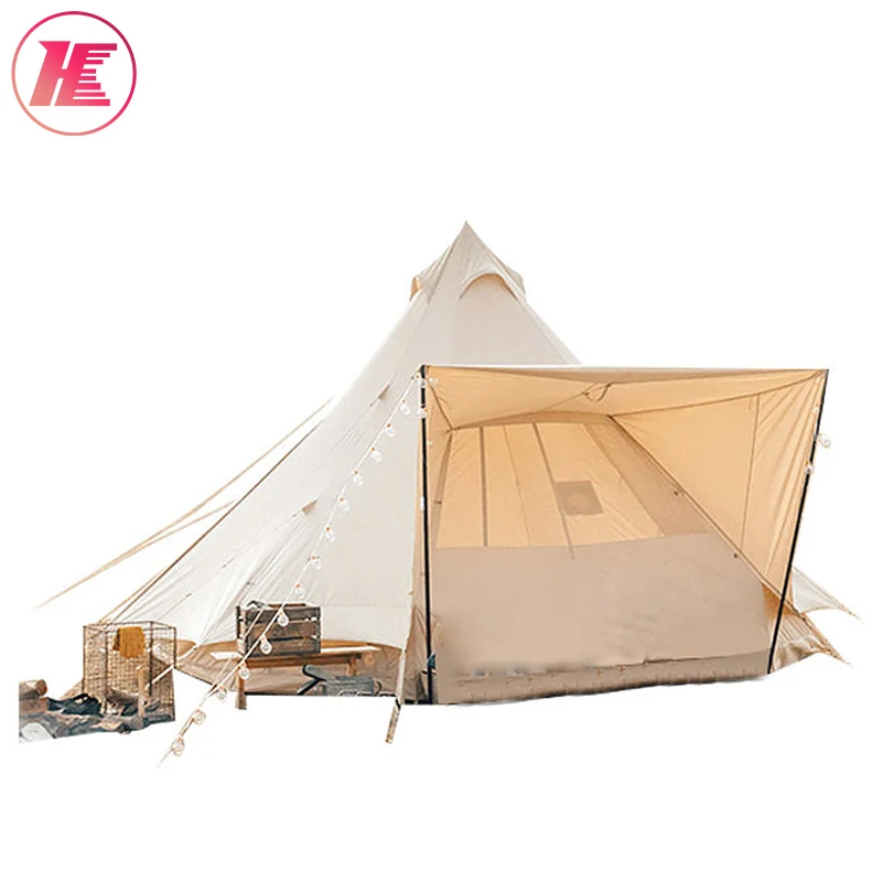 Portable Waterproof Camping Pyramid Teepee Tent Hiking Hunting Camping Tent
