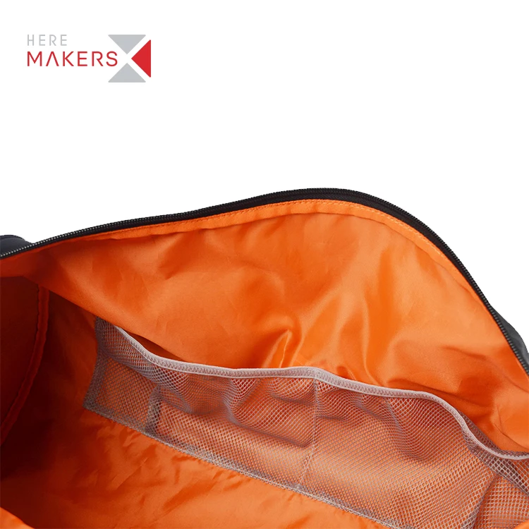 Popular 38L large capacity outdoor activity travel zipper black duffle bag