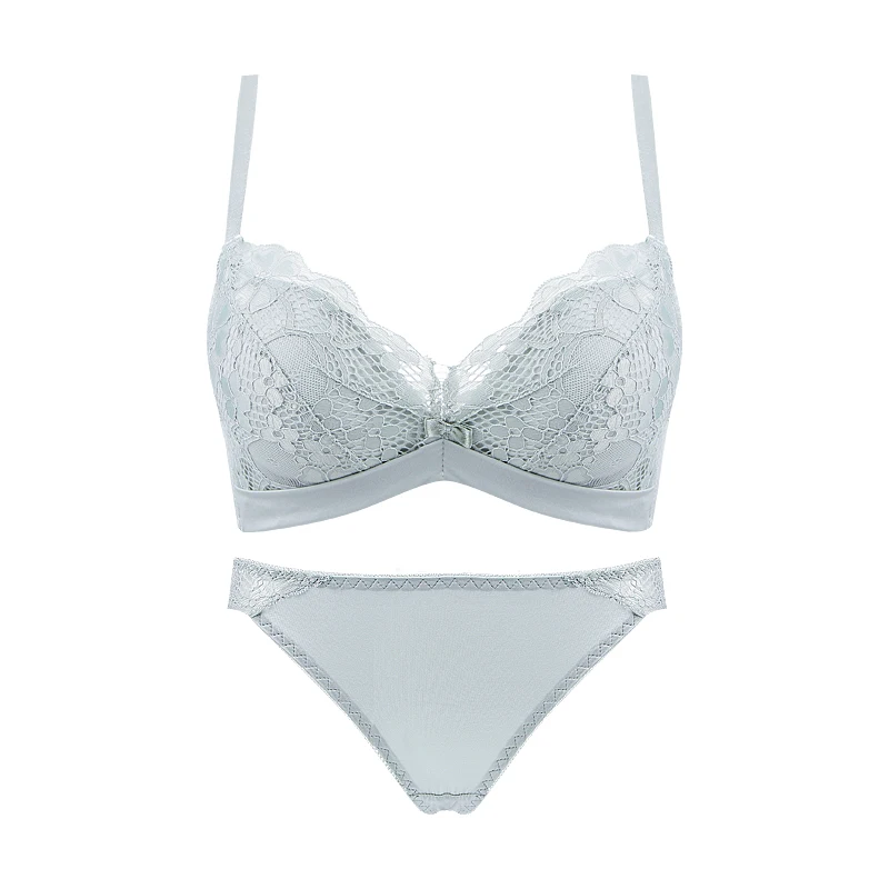 
High quality without trace comfortable gathering adjustment bra set 