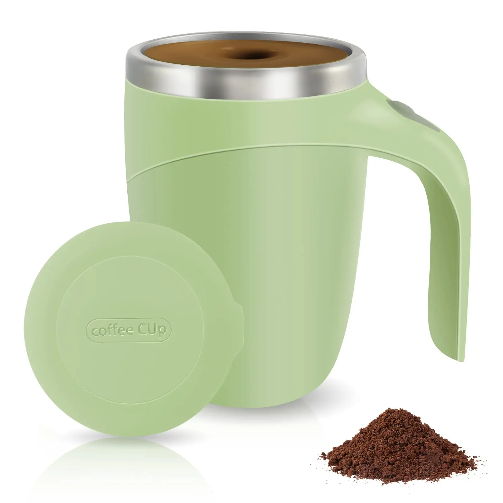 Portable Automatic Self-stirring Coffee Cup Resistant Electric Self Stirring Mug Auto Mixing Coffee Cup with Handgrip