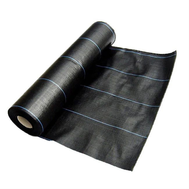 Weed Mat PP Woven Plastic Weed Control Block Mat Fabric Cloth  For Agricultural Ground Cover