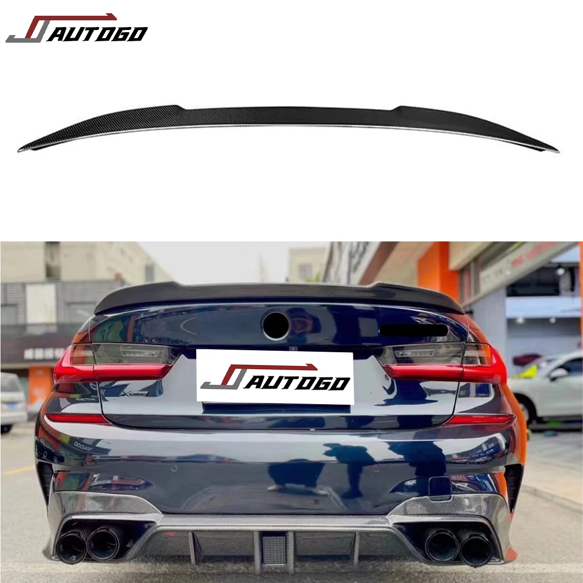 Auto Accessories Turning Try Carbon Fiber CS style Rear Spoiler Trim for BMW G20 G22 G80 G82 M3 M4 2021 2022 2023 2024