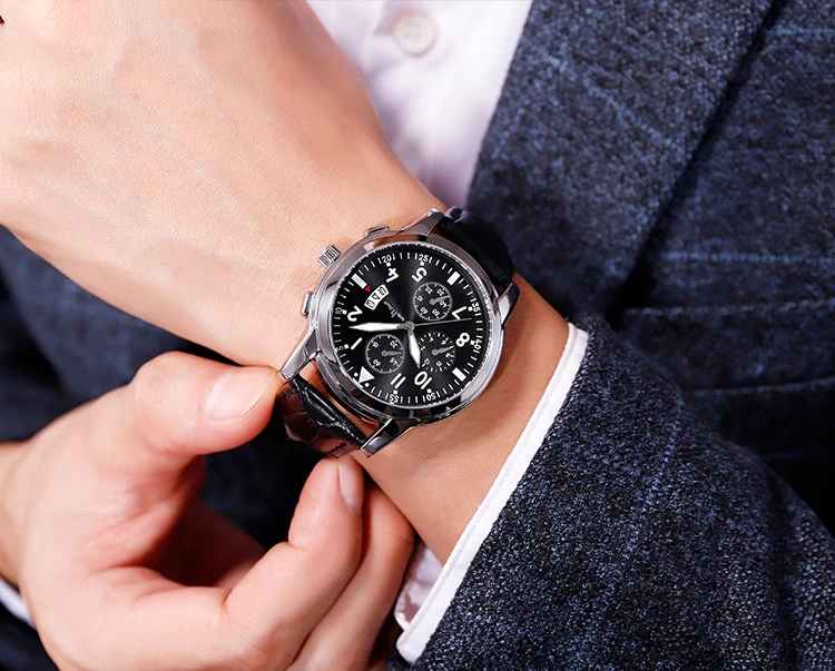 Chinese Wholesale Business Watches Waterproof Fashion Quartz Wrist Watch for men