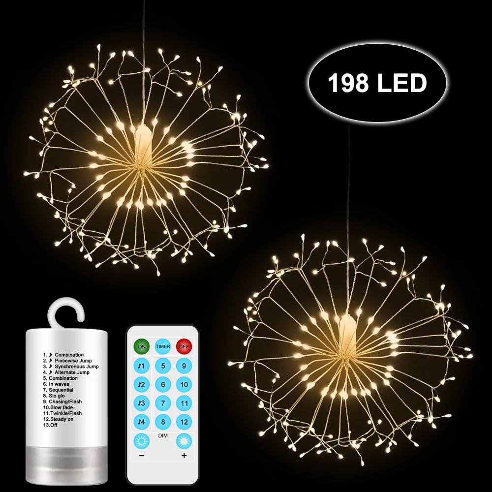 
Outdoor Wedding Christmas Decoration Fairy Starry String Lights Solar energy Copper Firefly Lights 