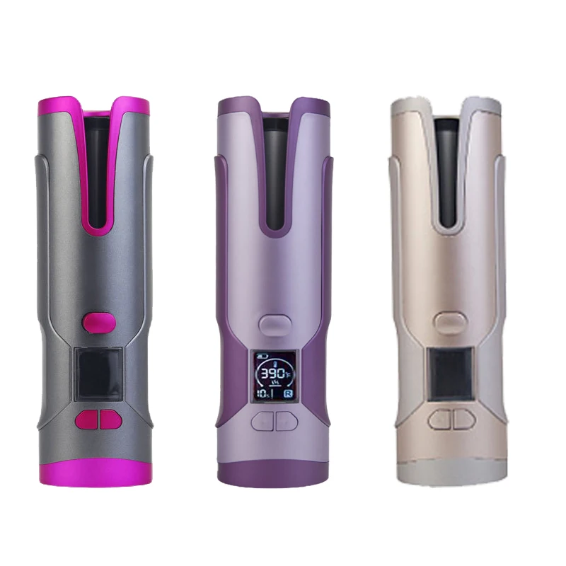 Hot Mini Wireless Rechargeable Portable Electric Spiral Curly Hair Curler Automatic Cordless Hair Curler Curling Iron
