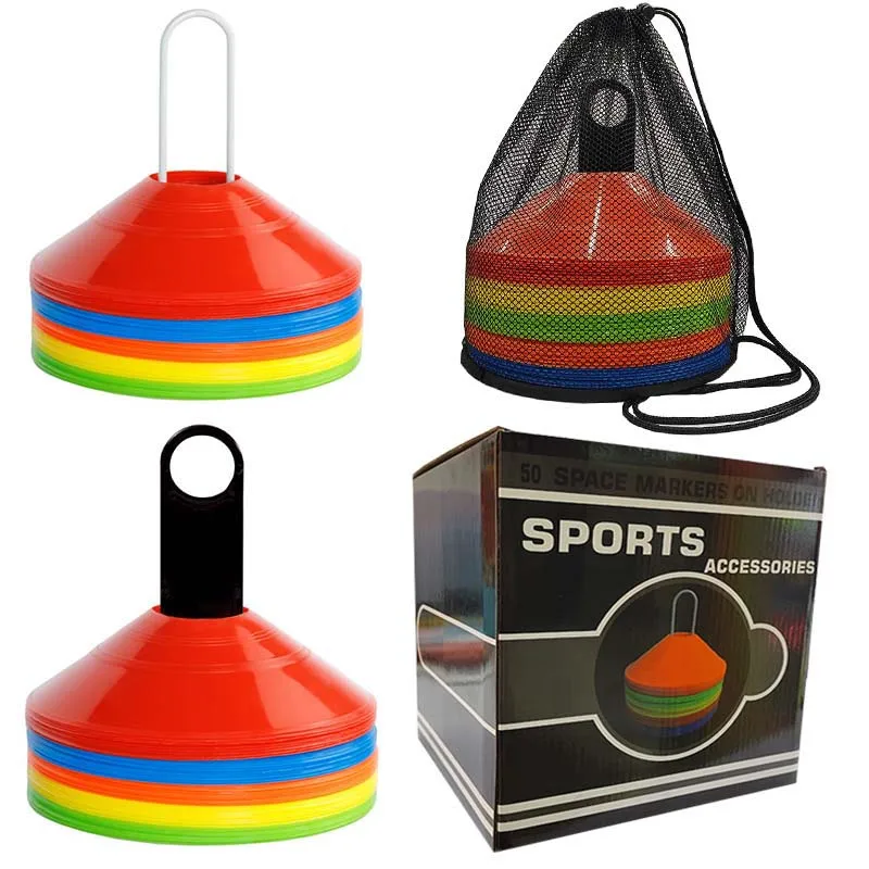 Custom football training equipment sports cone agility training plastic cone