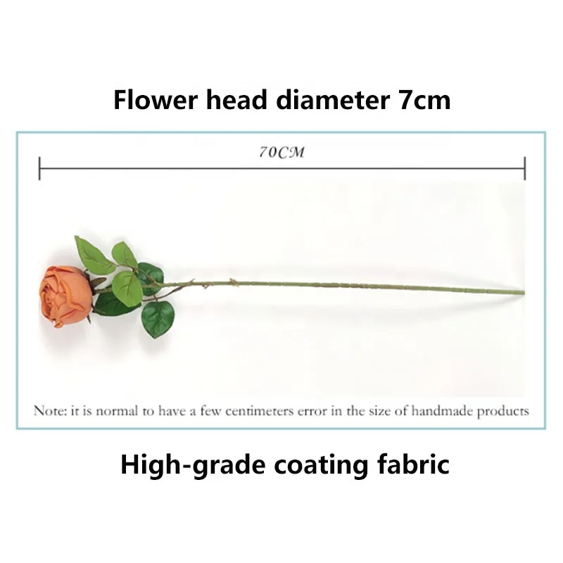 YIWAN wholesale Real Touch silk high branch diamond roses Red Artificial Flowers Fake Rose Home decoration for Bridal Wedding