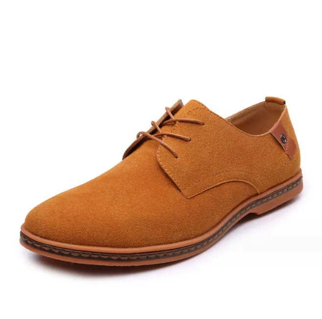 UP-0168J 2023 new design mens suede leather casual shoes lace up dress business shoes