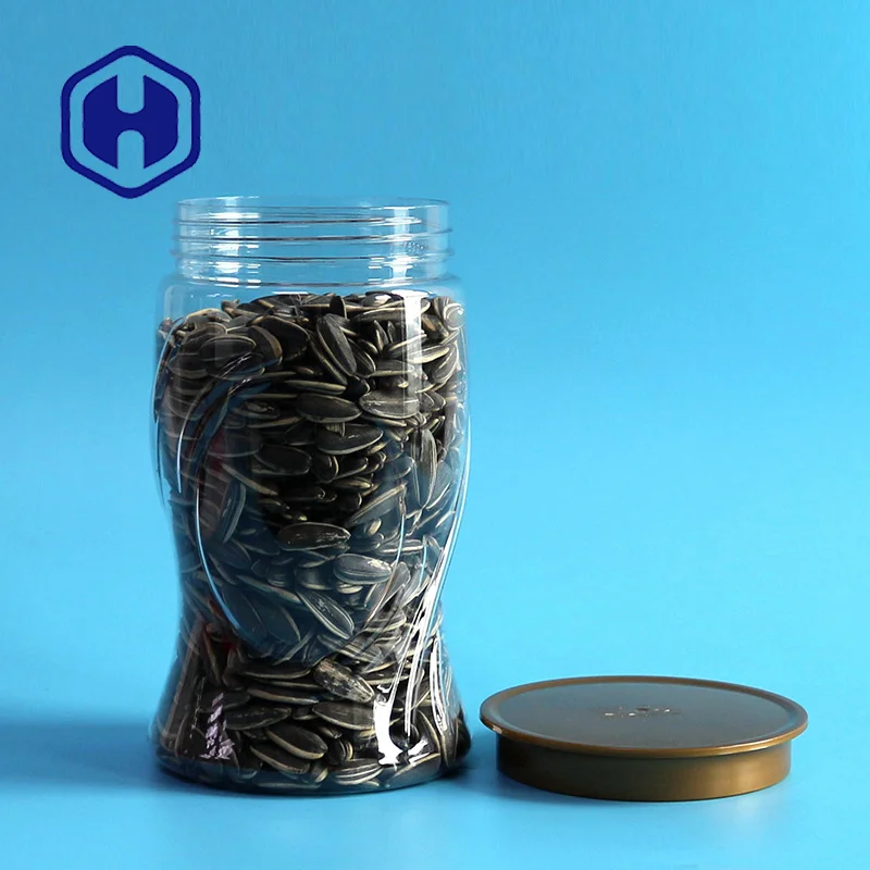 wholesale vase shape jelly nuts cereal dry fruits bpa free plastic 1000ml PET jars